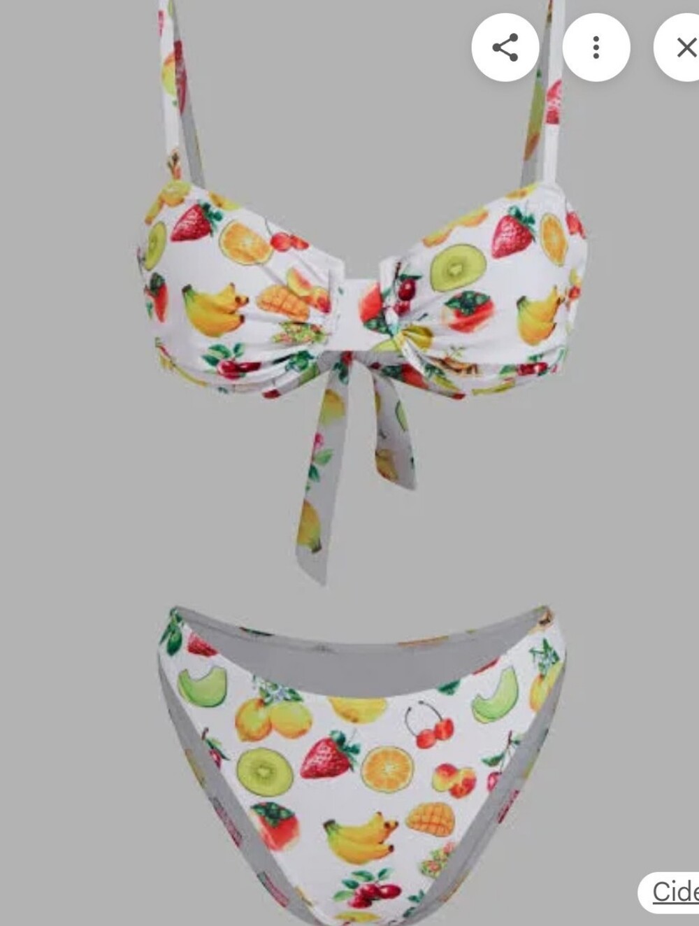 Fruit Print Bikini Medium, New!